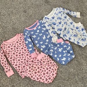 Janie and Jack pajamas bundle of 3